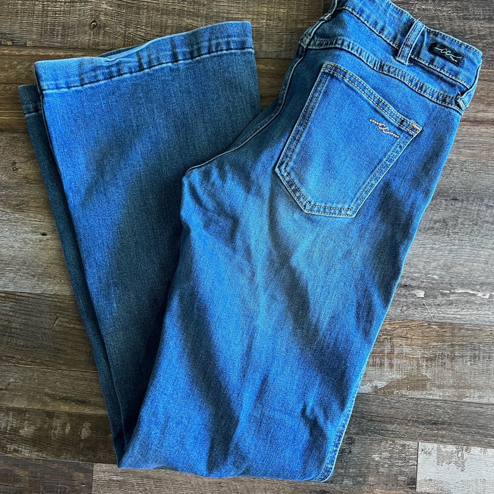 Cowgirl Couture Mid Rise Trousers Jeans